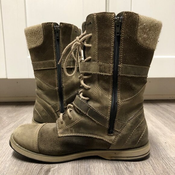 L.L. Bean Women's Size 8 Park Ridge All Weather Boots Waterproof Olive Green - Picture 5 of 10